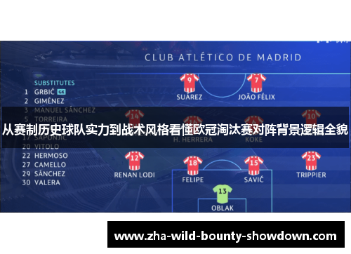从赛制历史球队实力到战术风格看懂欧冠淘汰赛对阵背景逻辑全貌